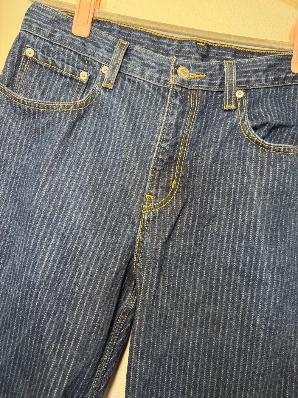 Levi's Low Pro Relaxed Pinstripe Jeans - Picture 2 of 6